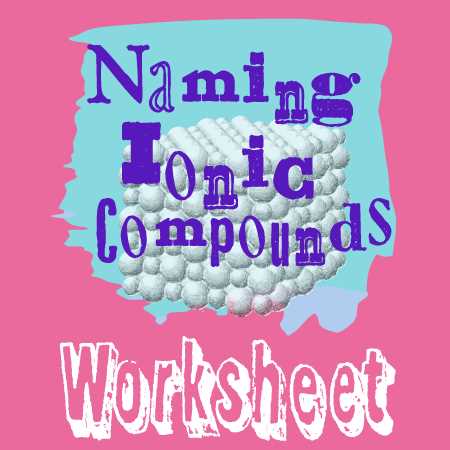 naming ionic compounds puzzle sheet answer key