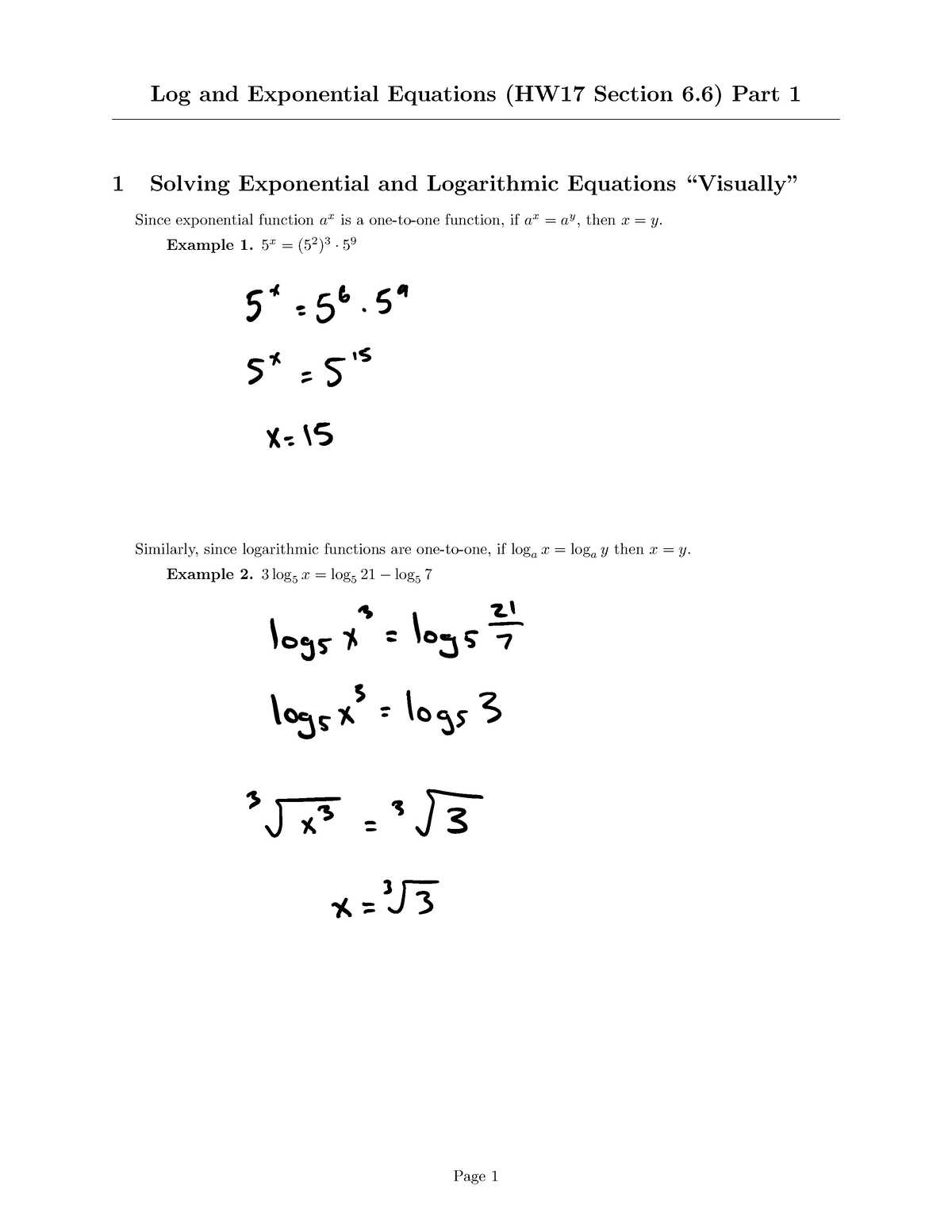 chapter 5 exponential and logarithmic functions answer key