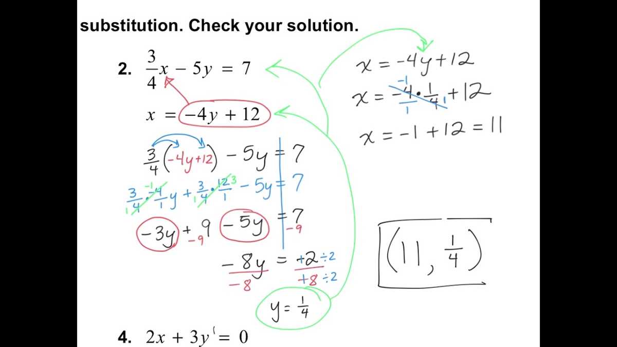 chapter 5 systems of linear equations answer key