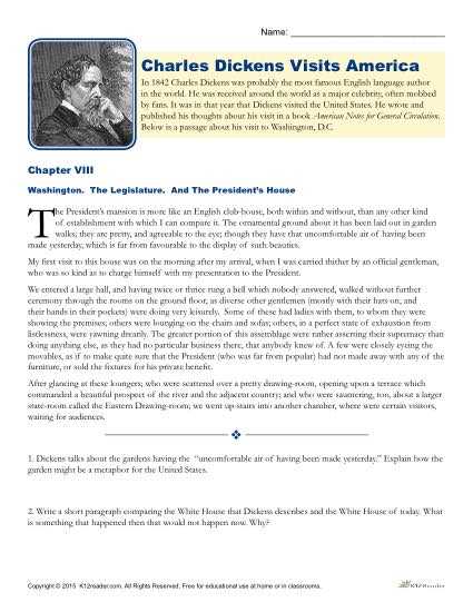 charles story worksheets answer key