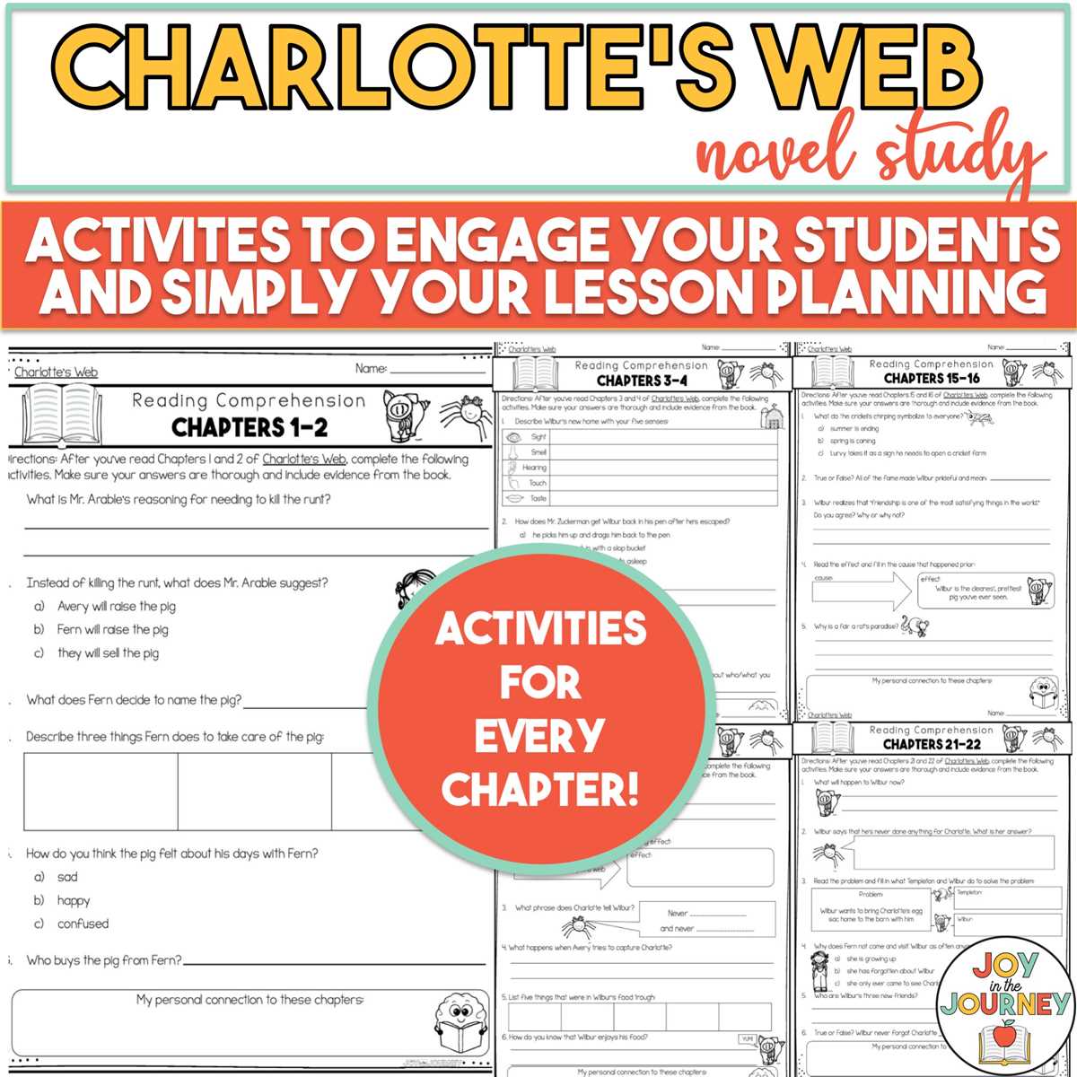 charlotte web answer key