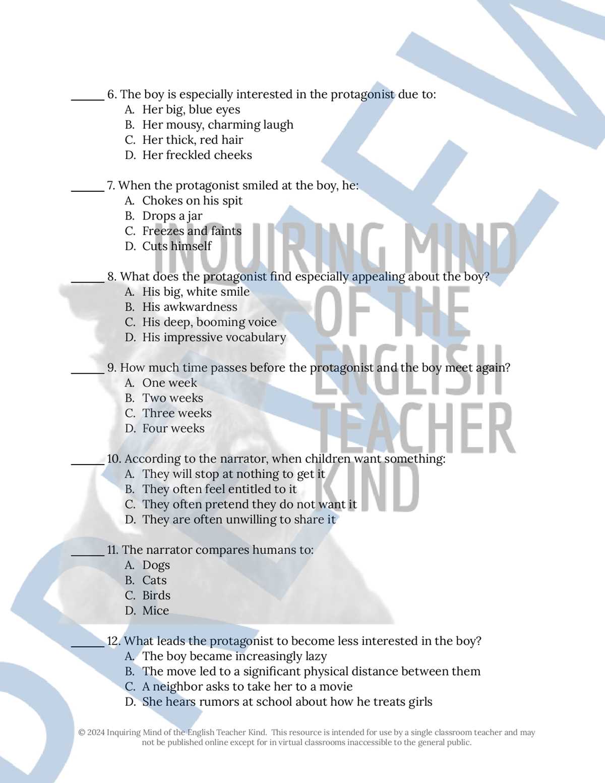 checkouts answer key