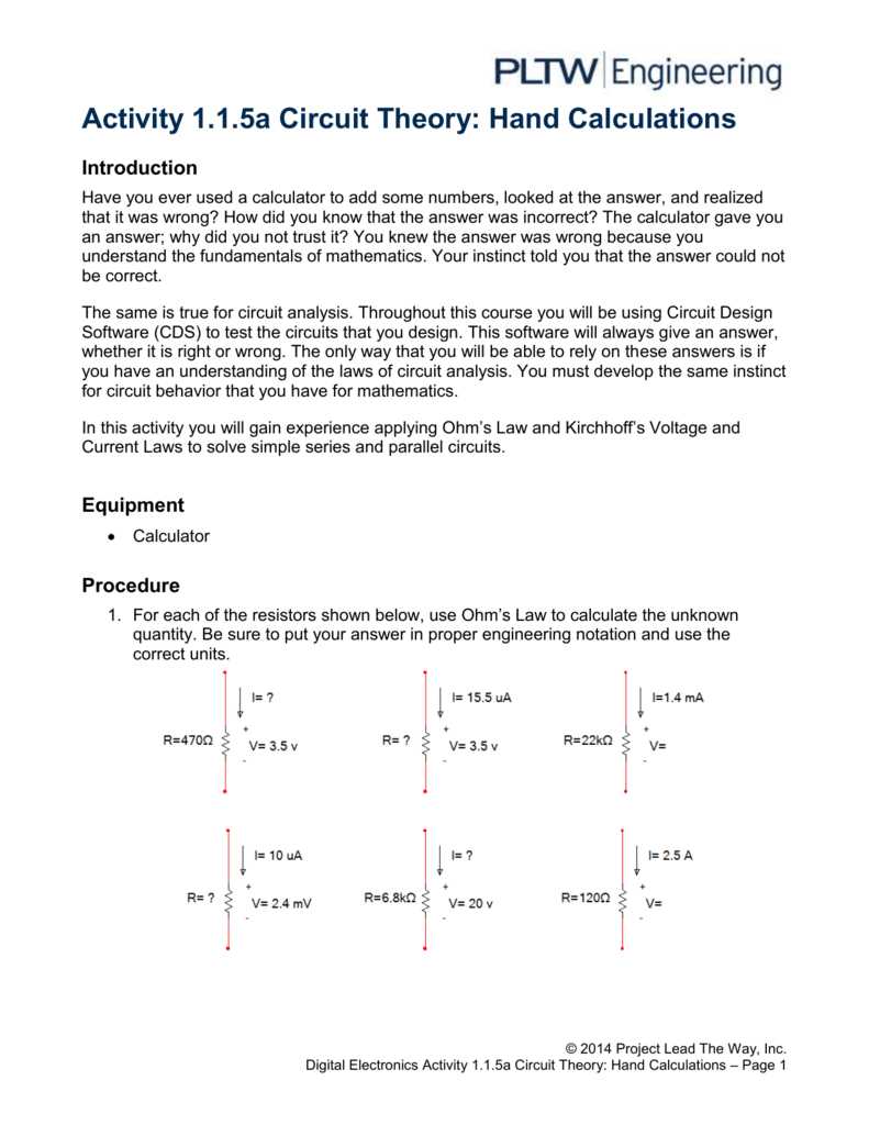 circuit analysis answer key