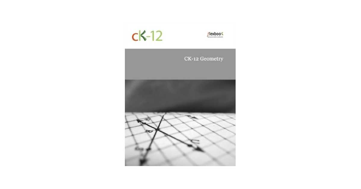 ck 12 answer key geometry