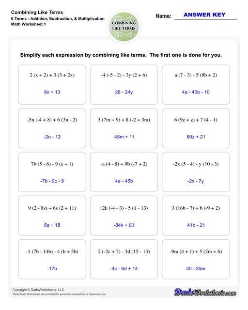 class worksheets 9th grade plus answer key