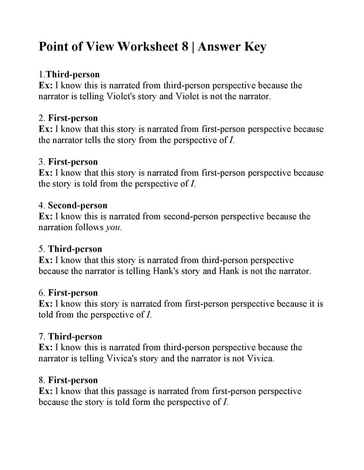 close reader 8th grade answer key