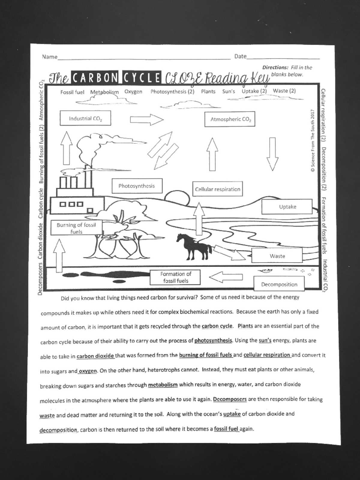 cloze ing in on science answers key earth and space
