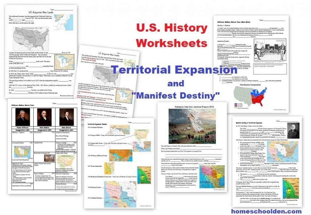 manifest destiny review answer key