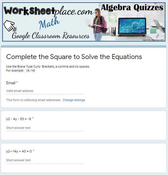 completing the square worksheet 154b answer key completing the square worksheet 154b answer key