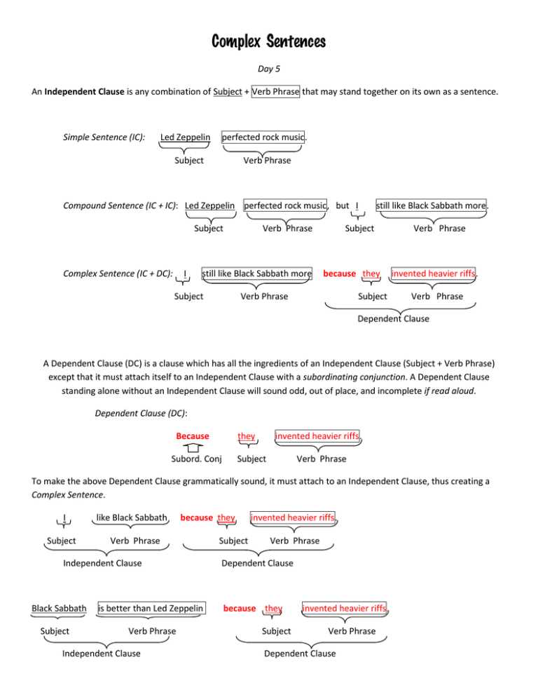 compound complex sentences worksheet with answer key lesson 5 compound complex sentences worksheet with answer key lesson 5