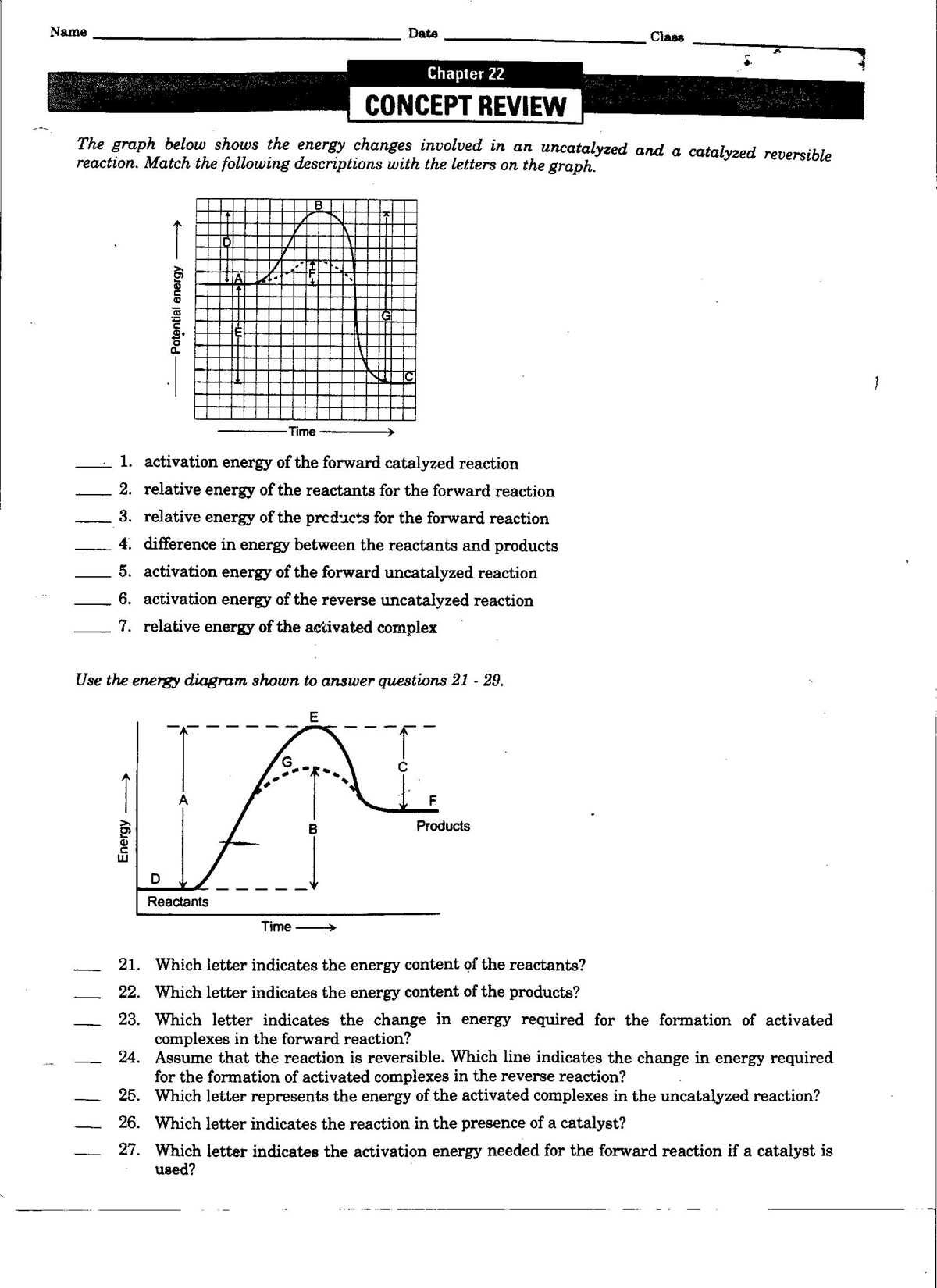 concept review answer key