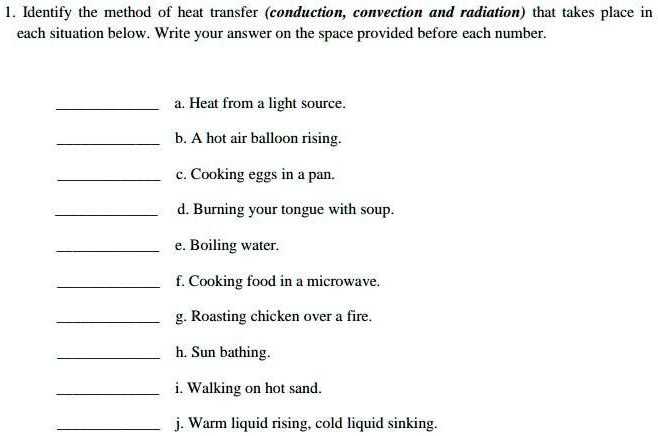 conduction convection or radiation worksheet answer key conduction convection or radiation worksheet answer key
