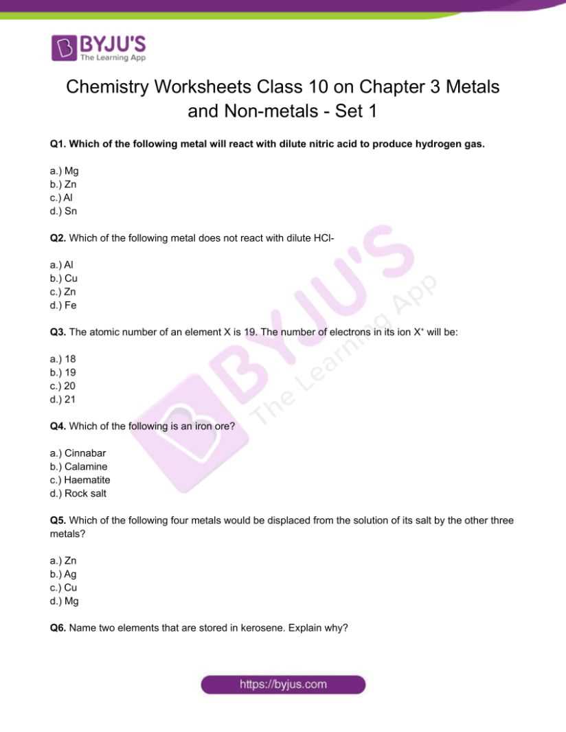 content practice a lesson 3 nonmetals and metalloids answer key