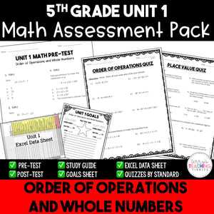unit 1 assessment answers key math