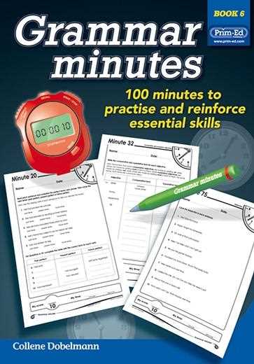 6th grade grammar minutes answer key
