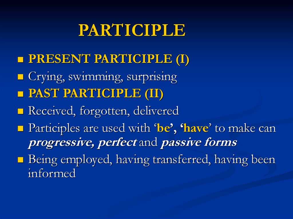lesson 19 participles and participial phrases answer key