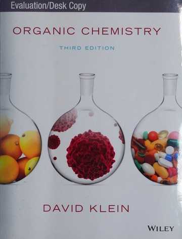david klein organic chemistry 3rd edition answer key