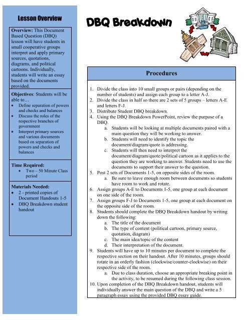 dbq examining primary sources answer key