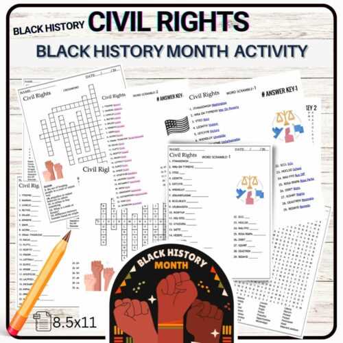 black history word scramble answer key