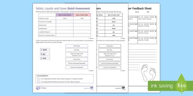 chapter review solids liquids and gases answer key