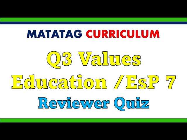esp module grade 7 4th quarter answer key