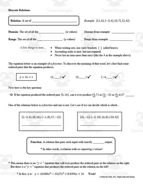 domain and range worksheet 3 answer key