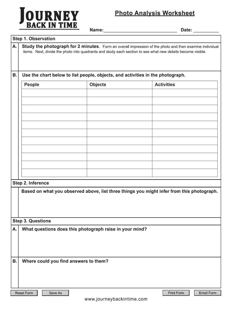 key elements of good photography worksheet answers
