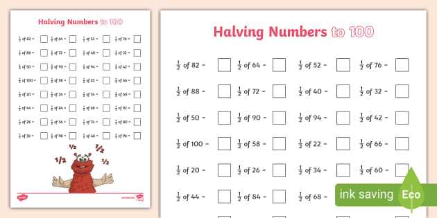 skill worksheet math skills half life answer key