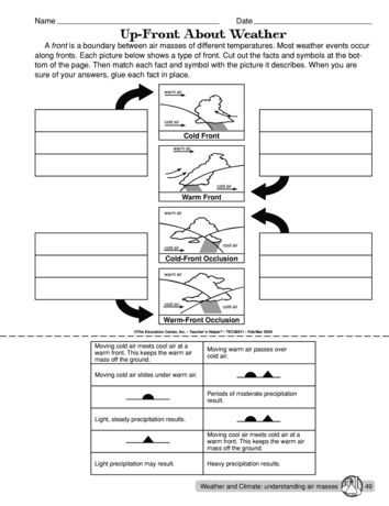 earth science the weather answer key