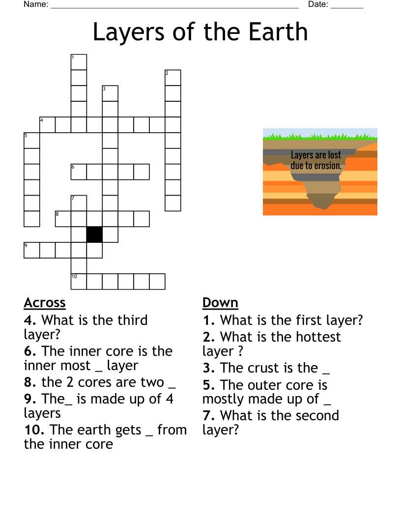 earths interior worksheet answer key