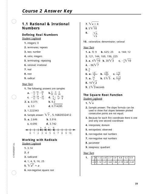 2 grade answer key 2026