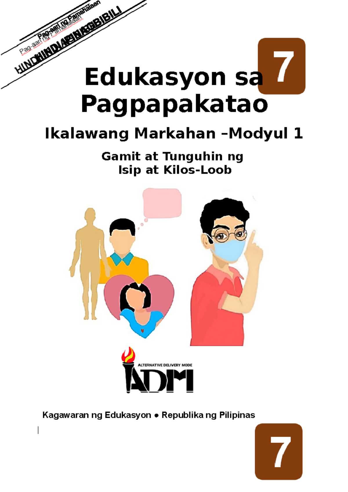 edukasyon sa pagpapakatao grade 7 module answer key