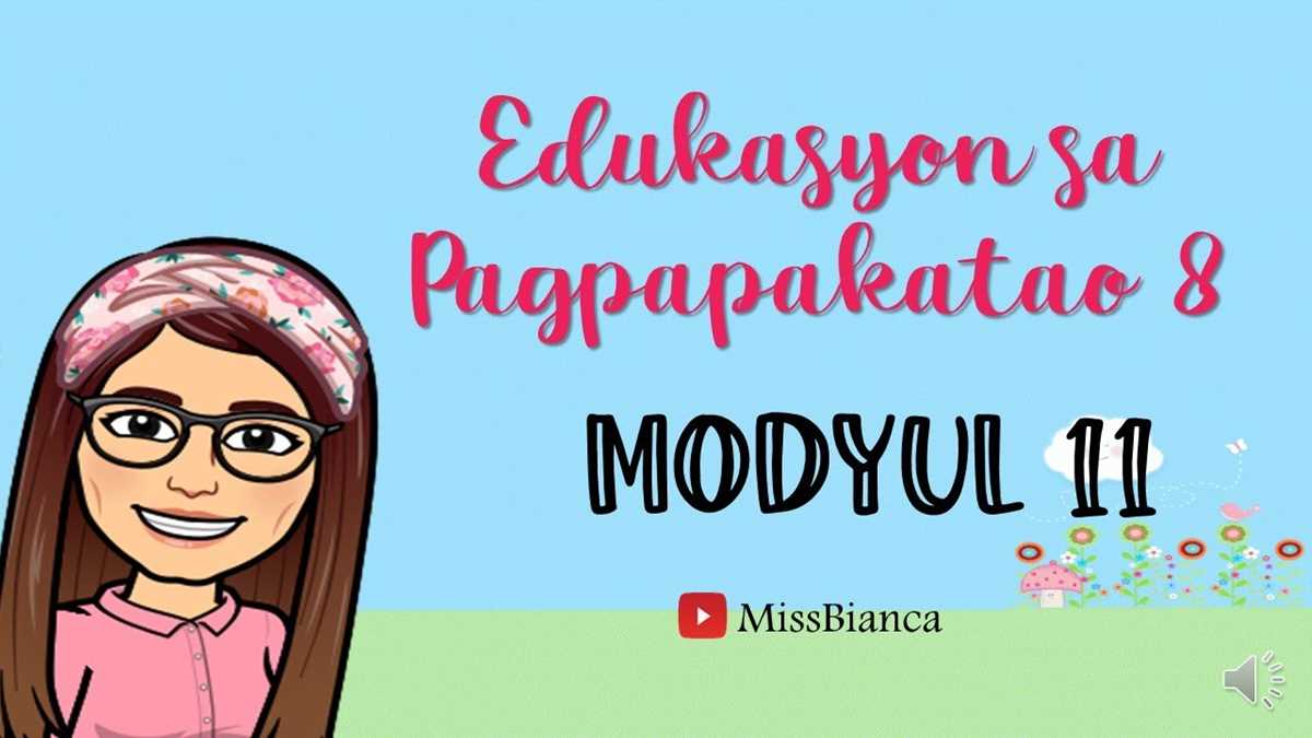 edukasyon sa pagpapakatao grade 8 answer key