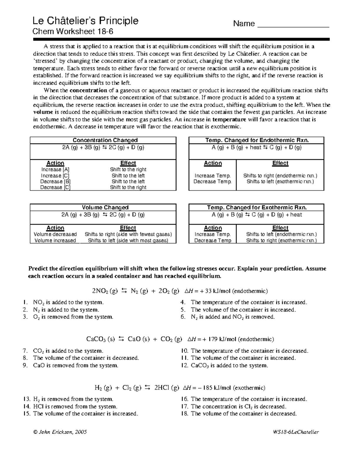 calculating equilibrium constant chem worksheet 18 3 answer key