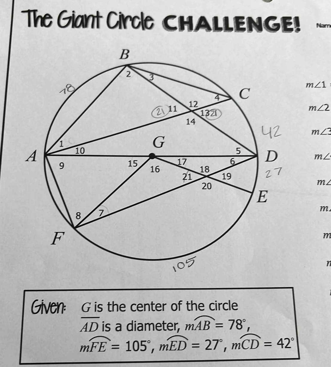 name that circle part answer key gina wilson