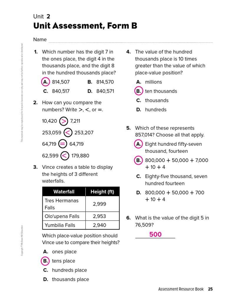 macmillan mcgraw hill math grade 4 answer key
