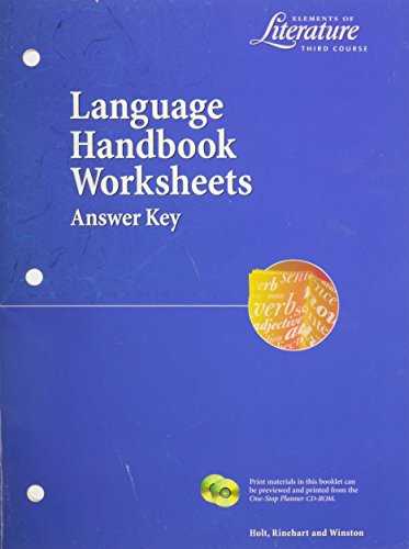 elements of literature third course answer key