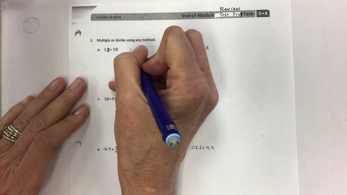 end of module 5 review grade 5 answer key