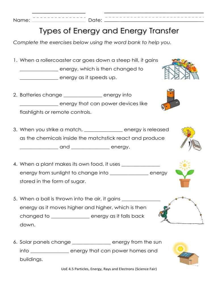 energy transfer pogil answer key