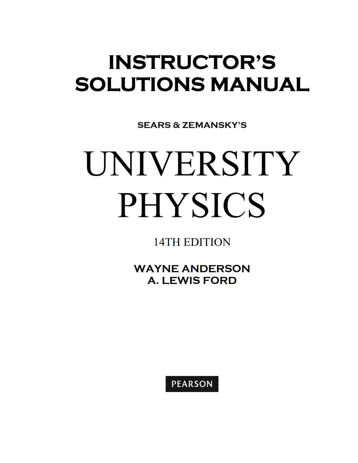 university physics with modern physics 14th edition answer key