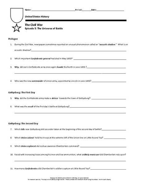 episode 5 civil war answer key