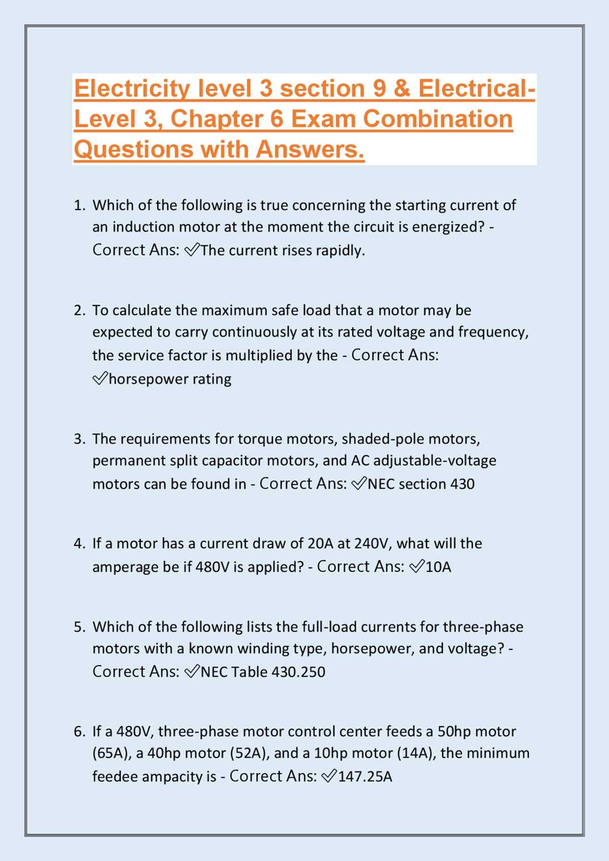 electricity and thermodynamics review ch 6 9 27 answer key