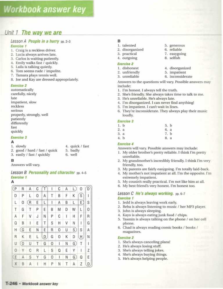 answer key touchstone 4