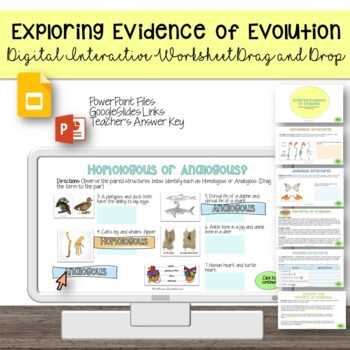 evidence of evolution digital lesson answer key