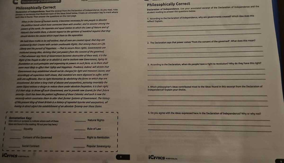 excerpt from civil disobedience commonlit answer key