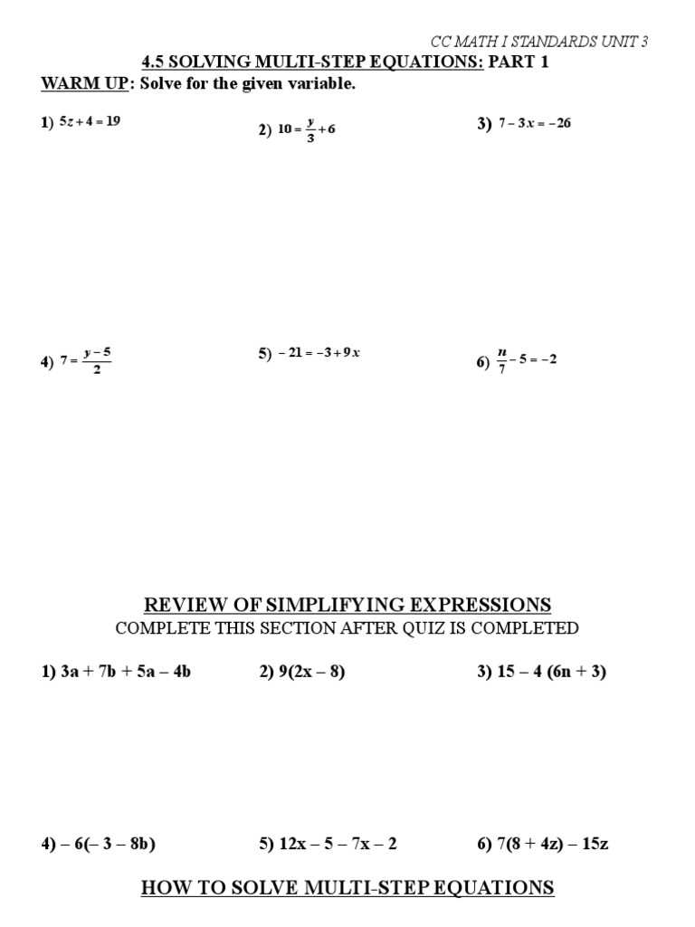 expressions and equations review answer key expressions and equations review answer key