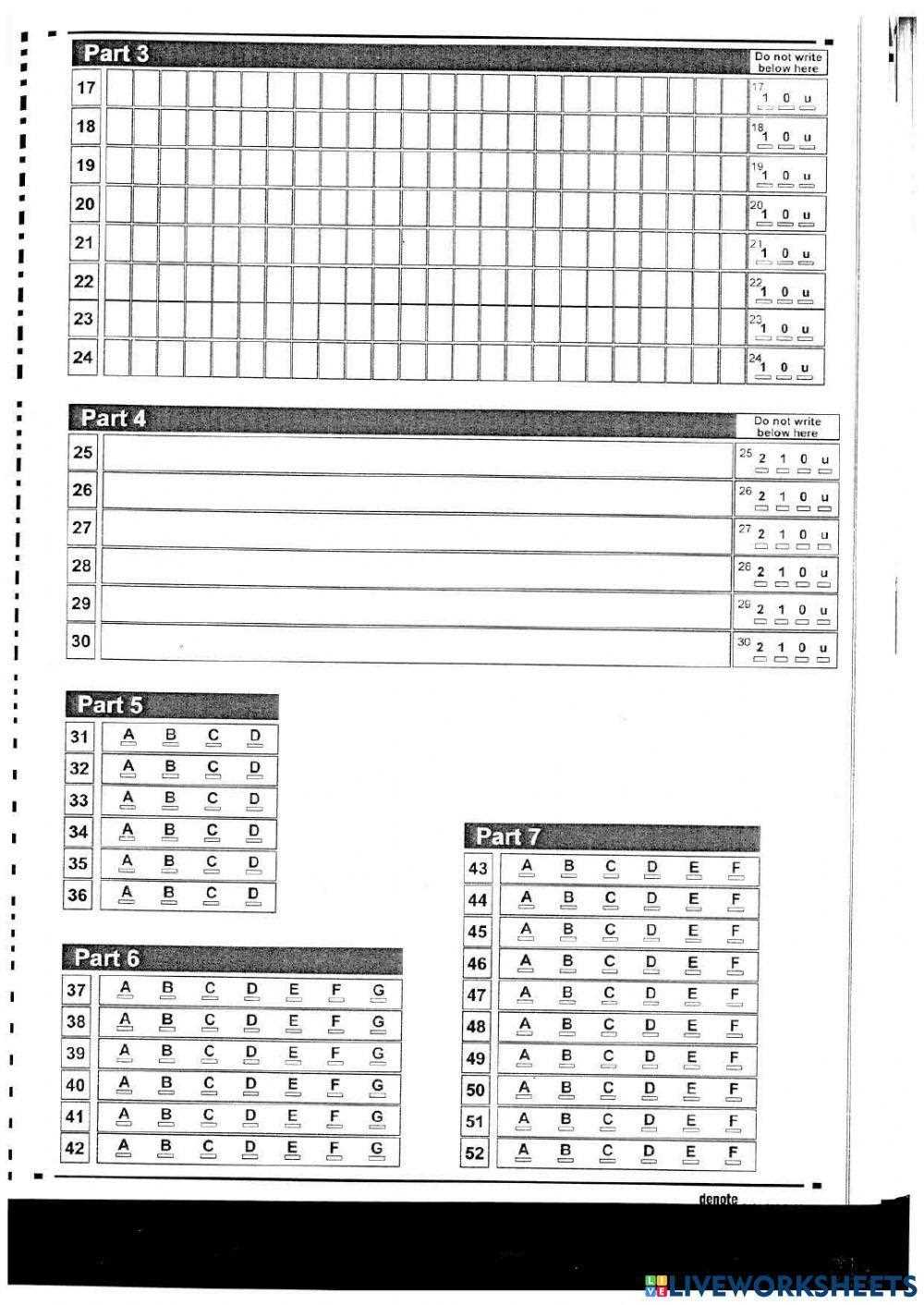fce answer key