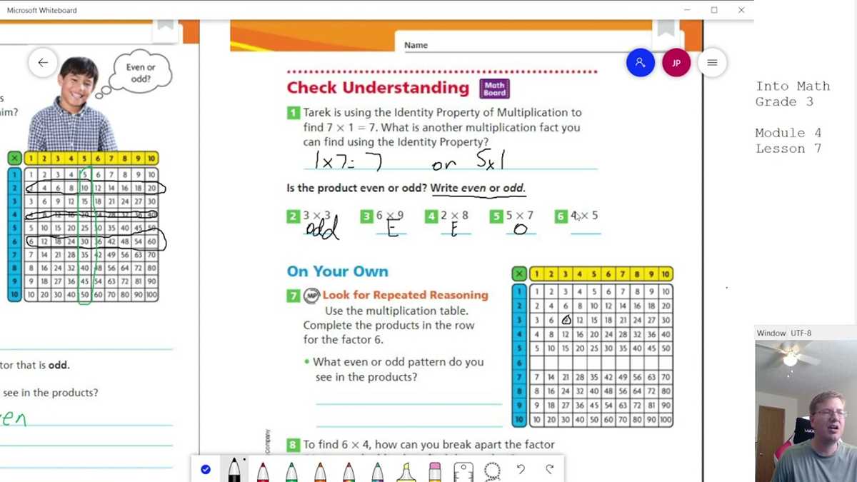hmh into math 8th grade answer key