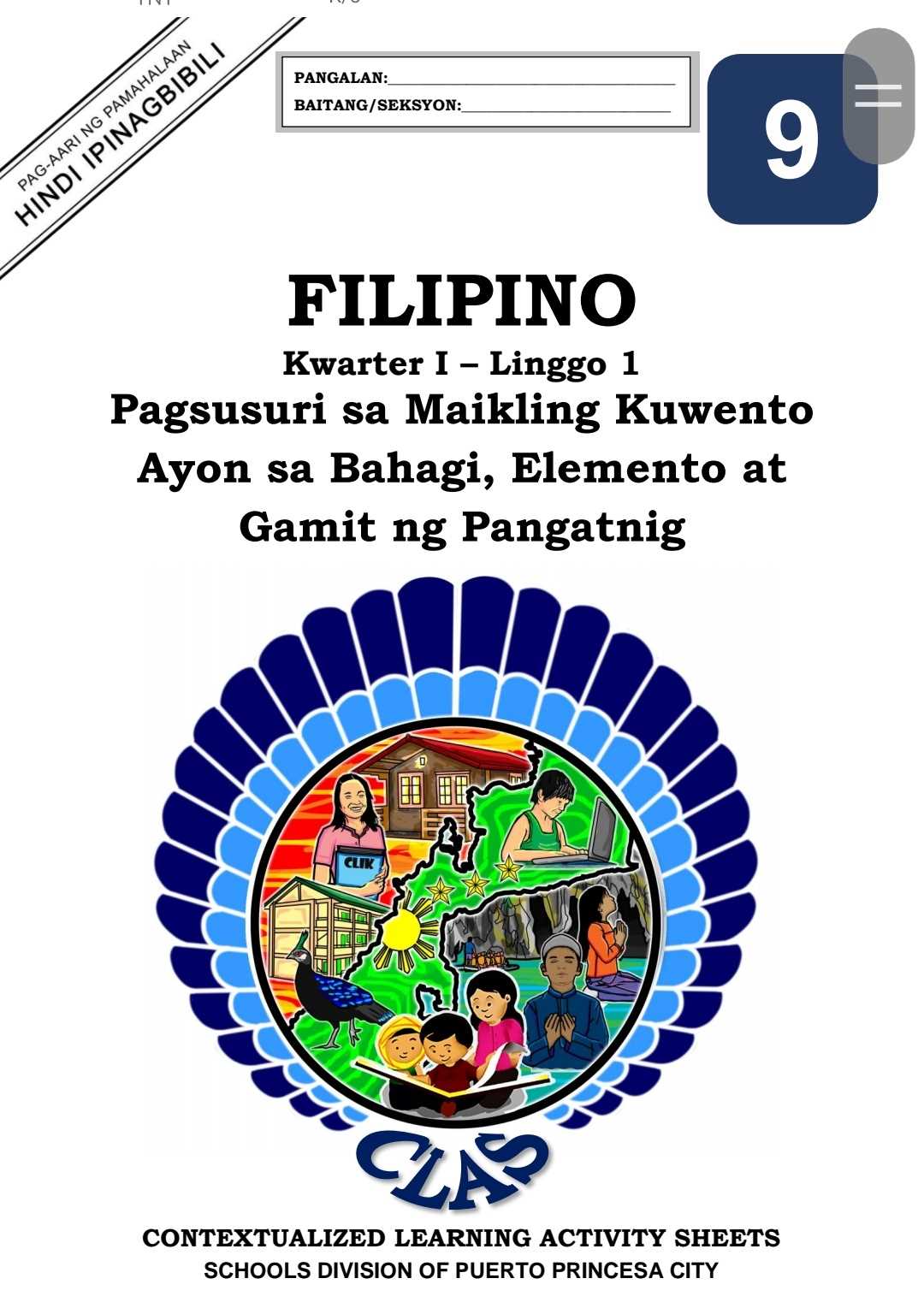 filipino module grade 8 answer key
