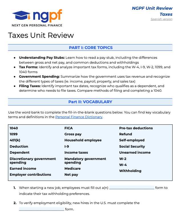 financail literacy student guide answer key financail literacy student guide answer key
